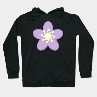 Purple Flower Blossom - Black Hoodie